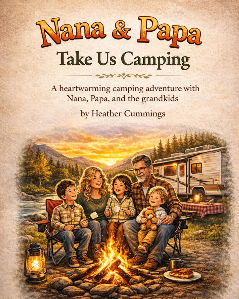 Nana and Papa take us Camping