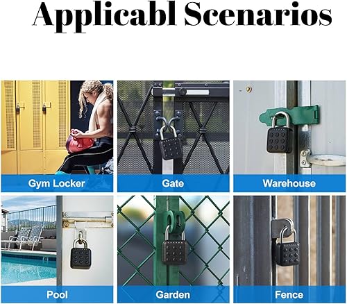 Miniatura 7 de Cerradura de combinación para casillero, candado inteligente con código TUYA App Control, entrada sin llave para armarios de gimnasio, puertas,