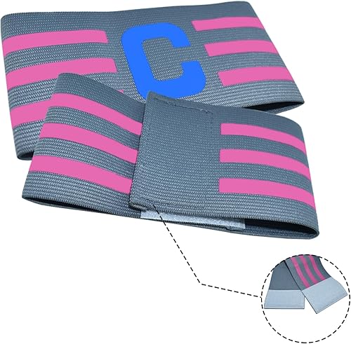 Miniatura 2 de Sports Captain C Arm Band for Team Training, Unisex Elastic Soccer Captain Armband Adjustable Outdoor Football Player Captain's ArmBands for Adult