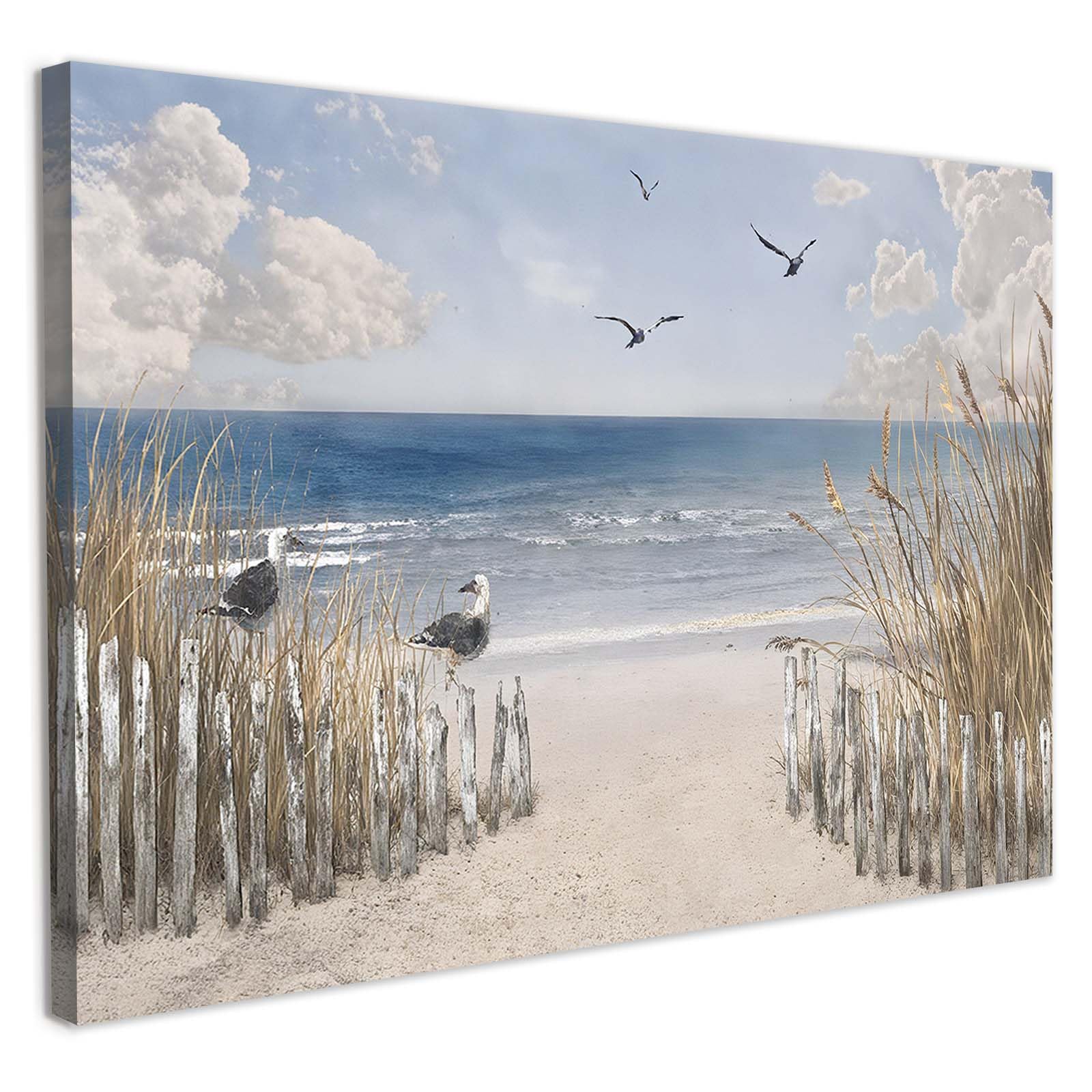 Galmcook Leinwand Bilder Wandbild 30x40 cm mit Rahmen – Moderne Landschaft, Kunstdruck auf Leinwand, Wandbilder Modern für Wohnzimmer oder Schlafzimmer, mit fixierten Haken und ohne Spuren Nägeln