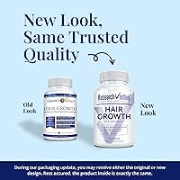 Vista 2 de Research Verified Apoyo al crecimiento del cabello - con biotina, bloqueadores de DHT y vitaminas - Prevención del crecimiento del cabello y pérdida