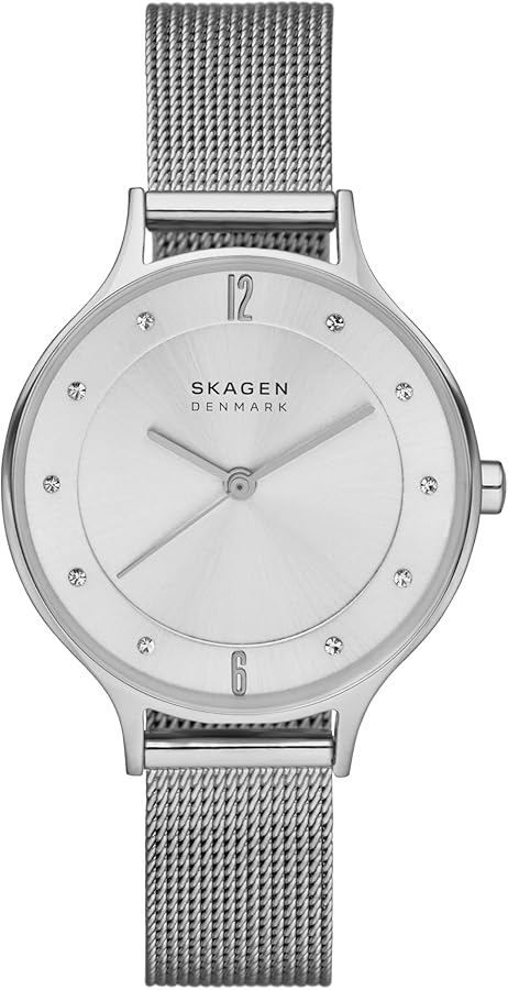 Amazon.com: Skagen Women's Anita Lille Three-Hand Silver