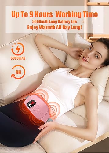 Miniatura 2 de Almohadillas térmicas de 5000 mAh para calambres almohadillas térmicas eléctricas portátiles para calambres y menstruales 4 controles de temperatura