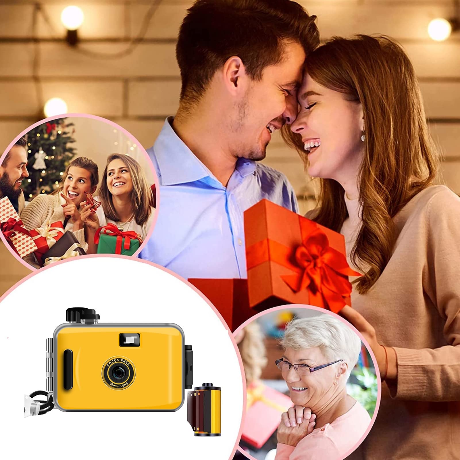 Amazon | 使い捨てカメラ使い捨てフィルムカメラ/再利用可能な35mm