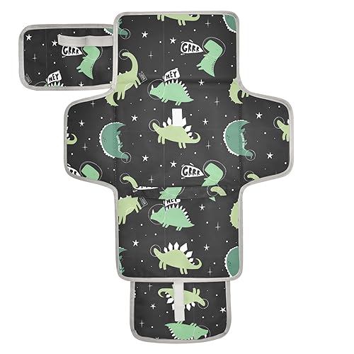 Cambiador portátil de dinosaurios, astronautas, cambiador de pañales de viaje para bebé, tapete plegable para pañales para recién nacidos, regalos