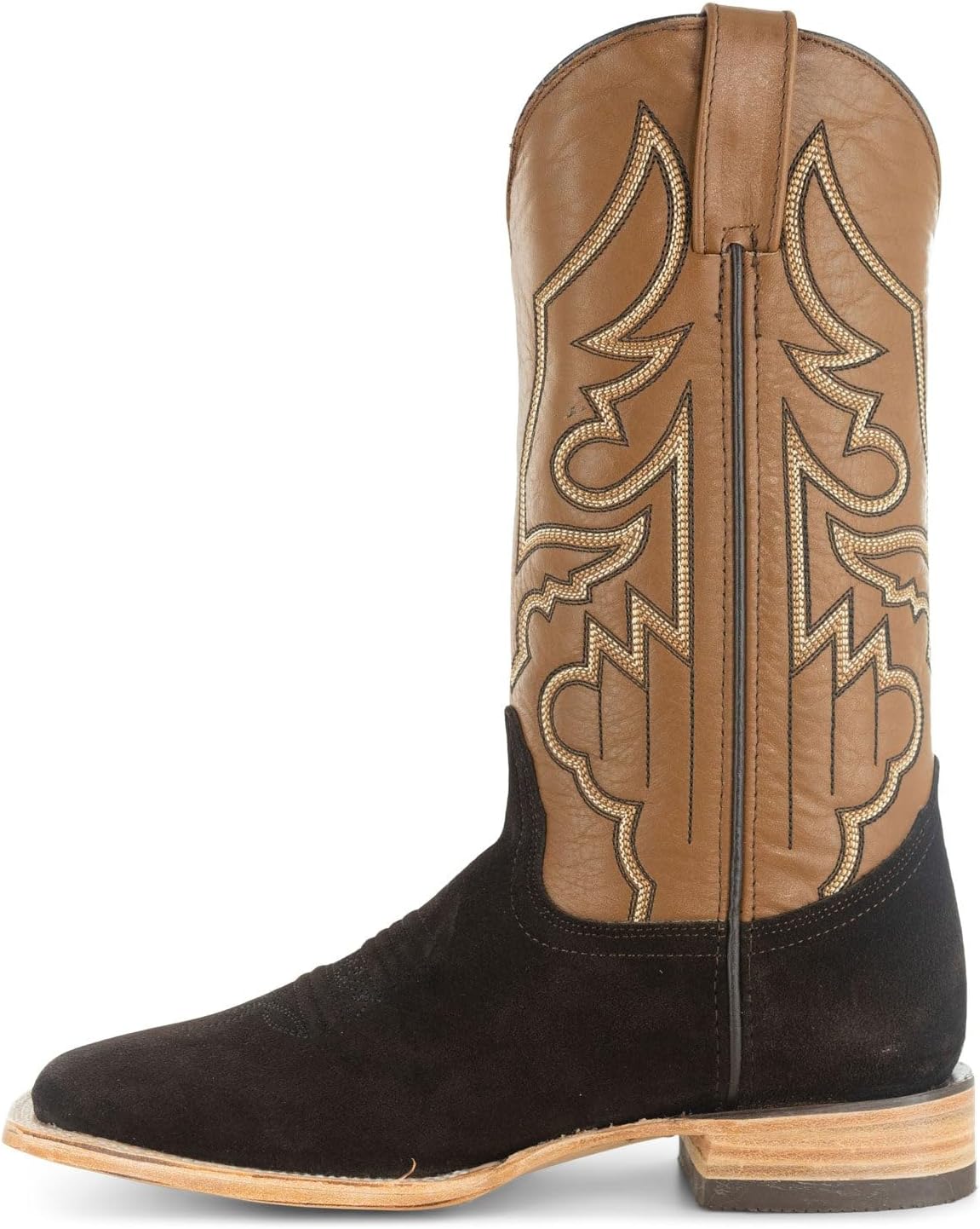 Soto Boots Men's Suede Square Toe Cowboy Boots H50050 - Image 5