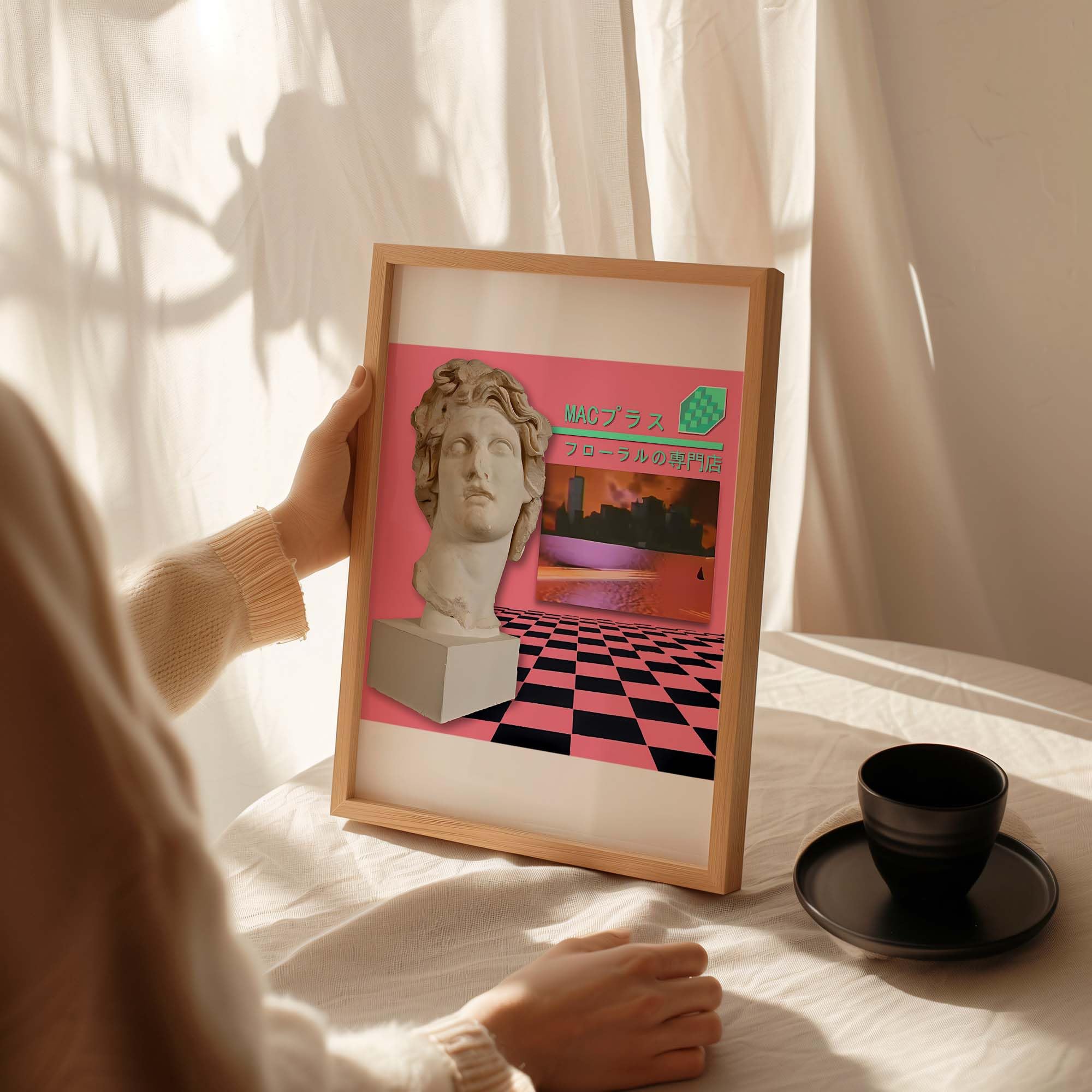 Macintosh Plus - Floral Shoppe (Vaporwave Album Art) Premium Scoop Macintosh Plus - Floral Shoppe (Vaporwave Album Art) Premium Scoop