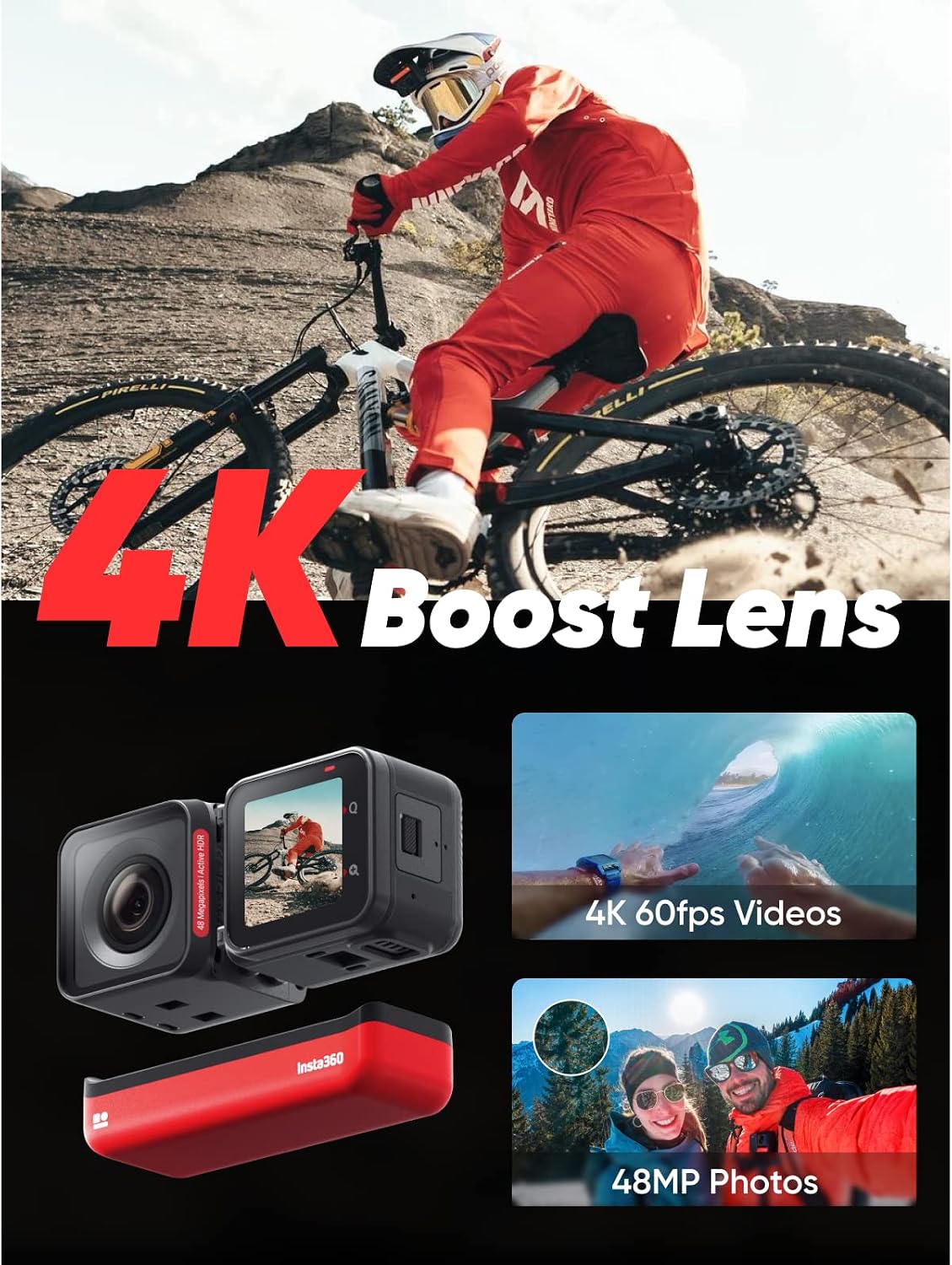 Insta360 ONE RS Twin Edition Action Camera description image 2