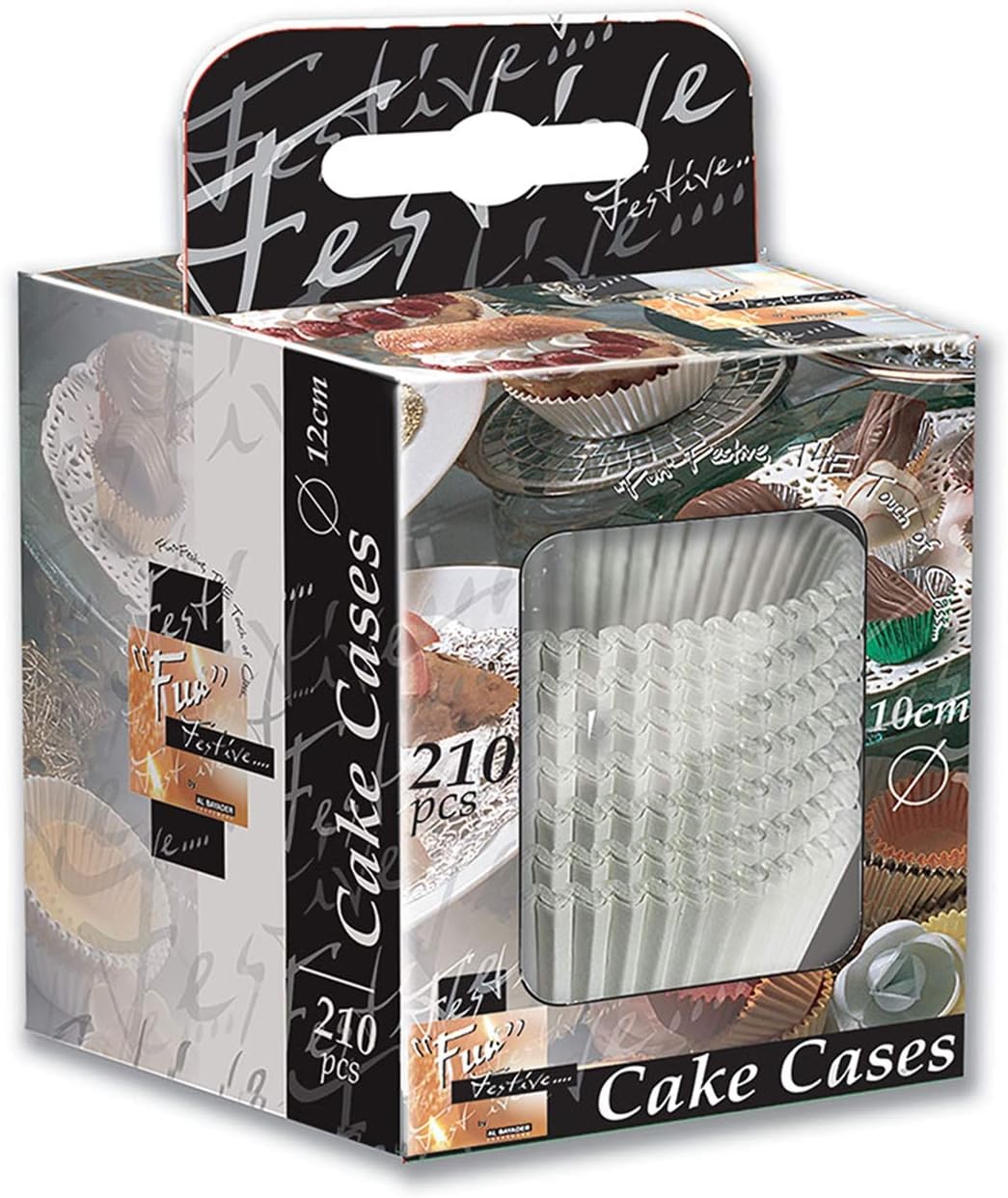 Fun Festivewhite Paper Cake Cup 10cm, Pack Of 210