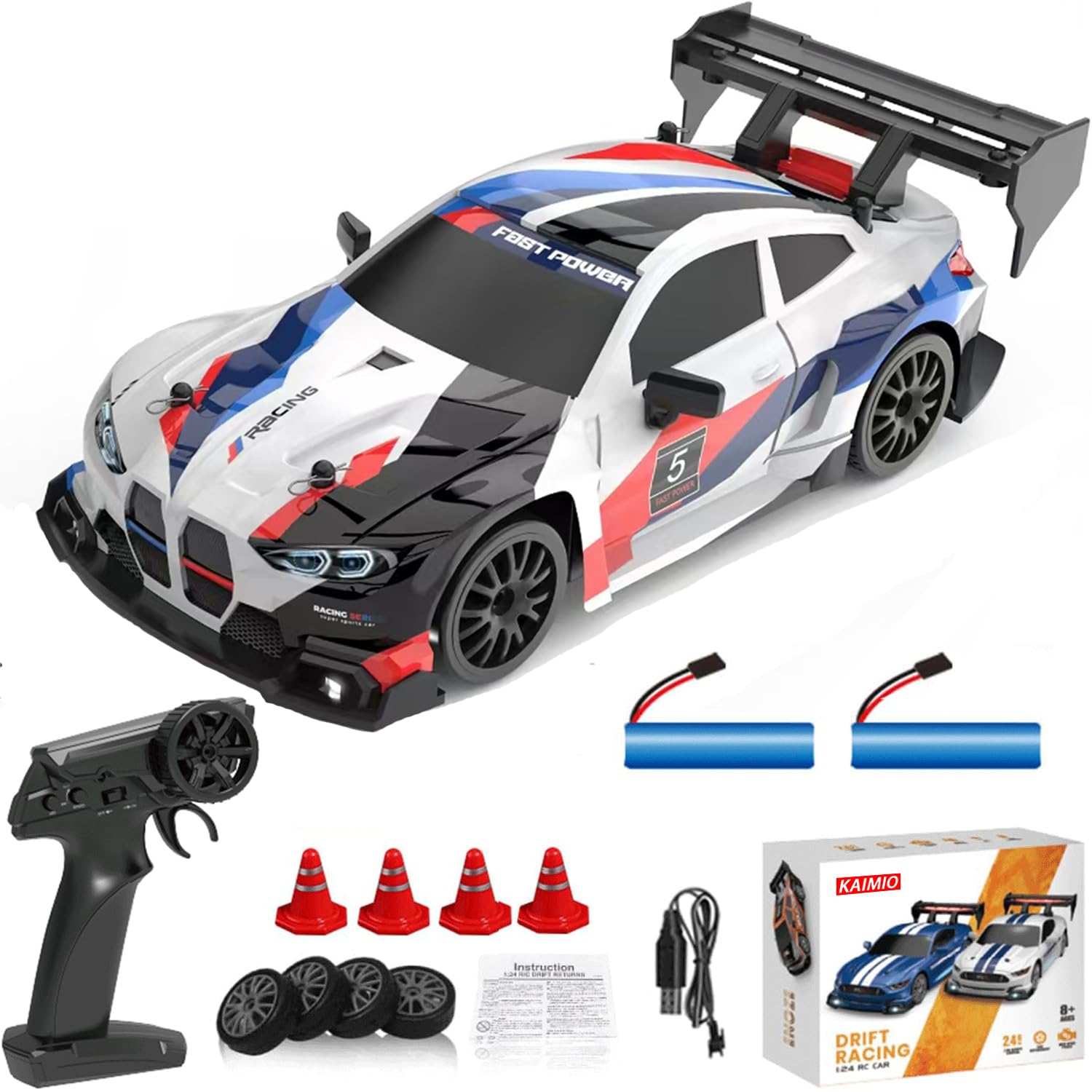 Amazon.co.jp: KAIMIO 1:24スケールRCドリフトカー4WD 2.4GHz