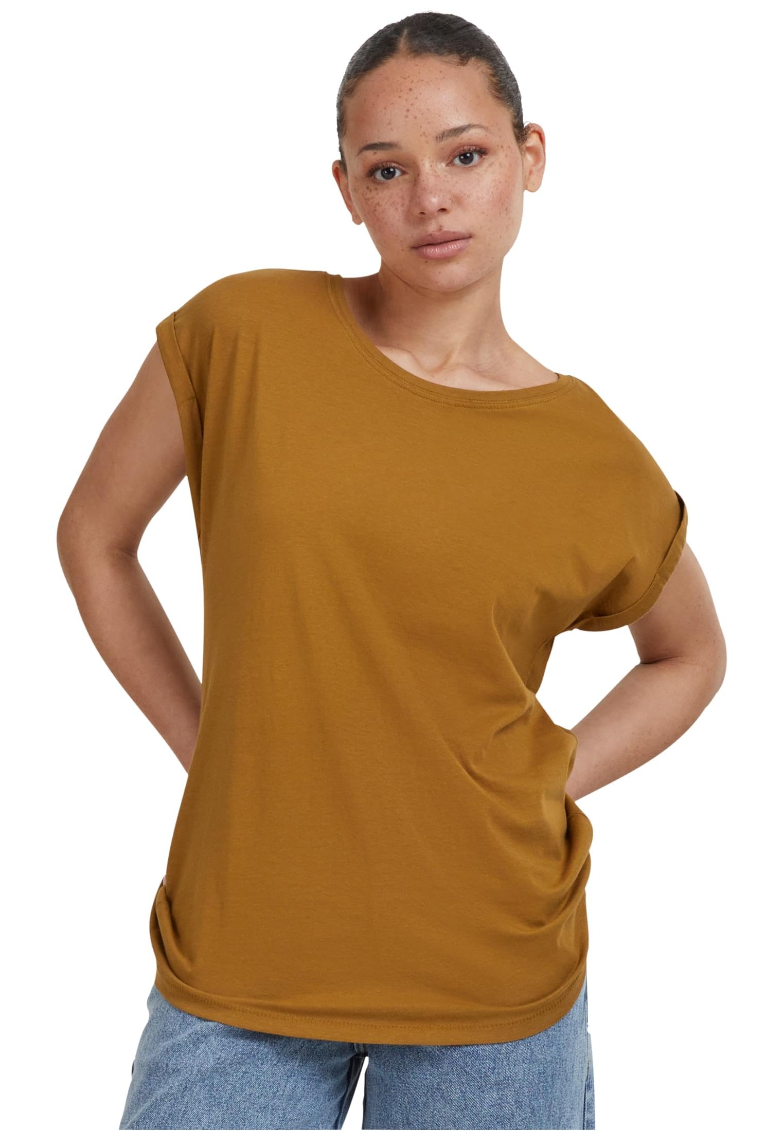 Urban Classics Women's Orange T-Shirt Urban Classic Extended