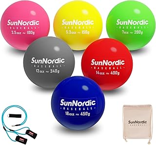 6/9 Pack Plyometric Weighted Baseball Set (3.5-16/35/53/70 oz)