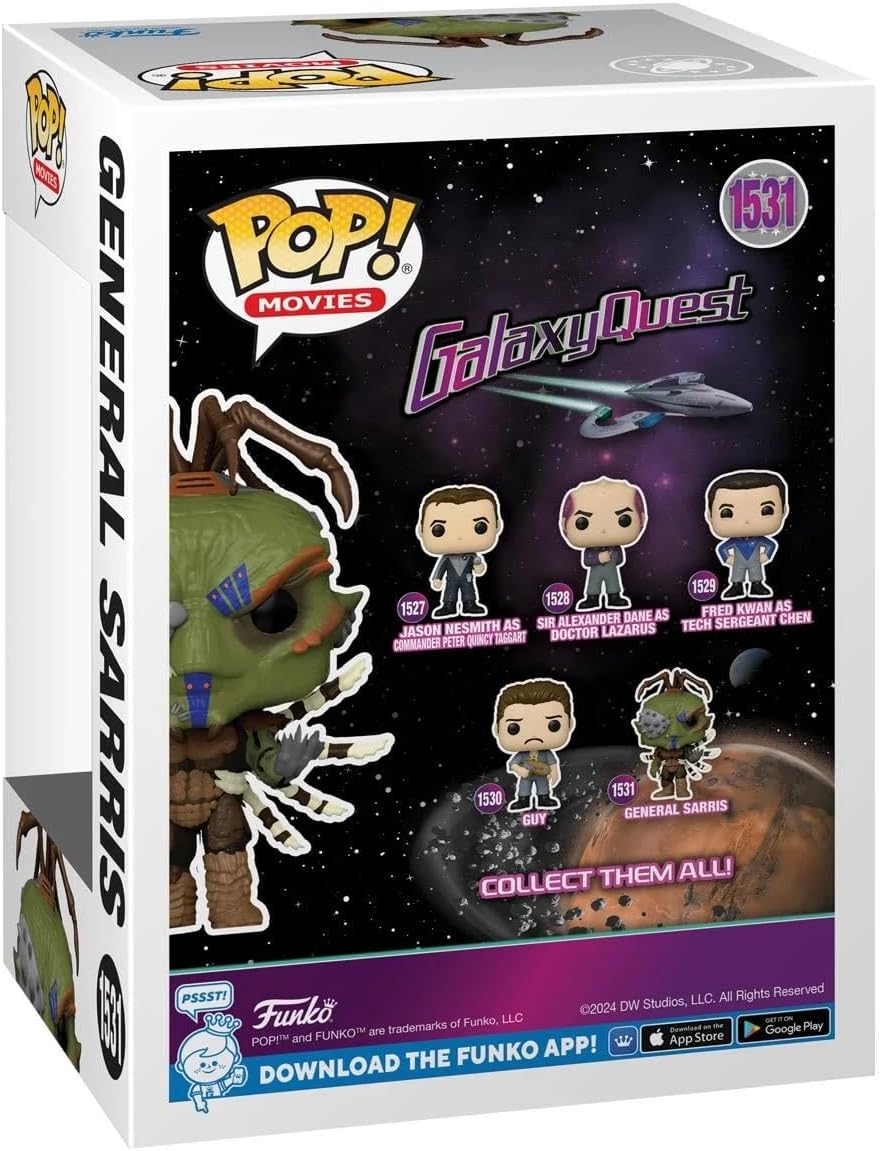 POP Funko Movies: Galaxy Quest - General Sarris Specialty Series Exclusive Vinyl Figure (Bundled with Compatible Box Protector Case), Multicolor, 3.75 Inches