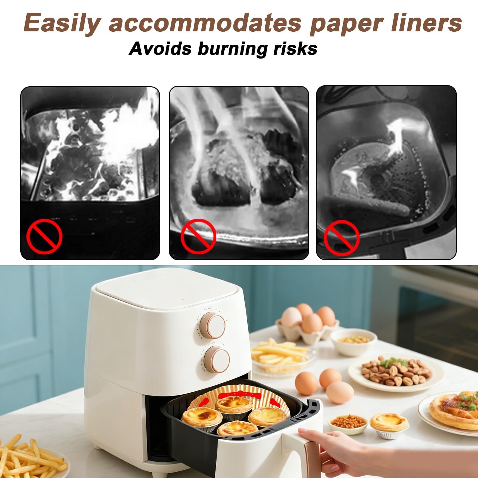 Herramienta de fijación de clip magnético de silicona, resistente al calor, airfryers para cesta, accesorios prácticos para freidoras de aire, imán