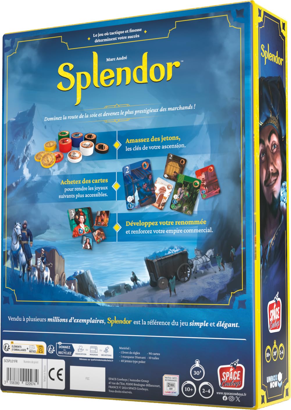Asmodee - ASMSCSPL01FR - Jeu de Société - Splendor Spé – Versión Francesa