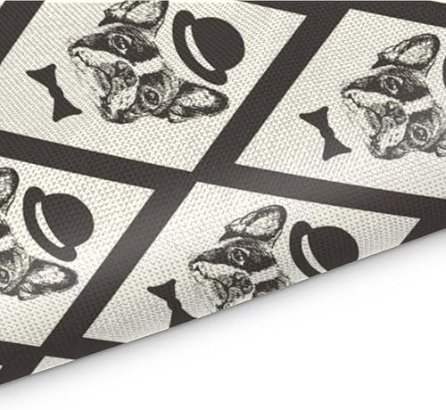 Miniatura 3 de Juego de 4 manteles individuales adorables para decoración de perro, lavables, impermeables, para fiestas, hogar, comedor, decoración de mesa de 18