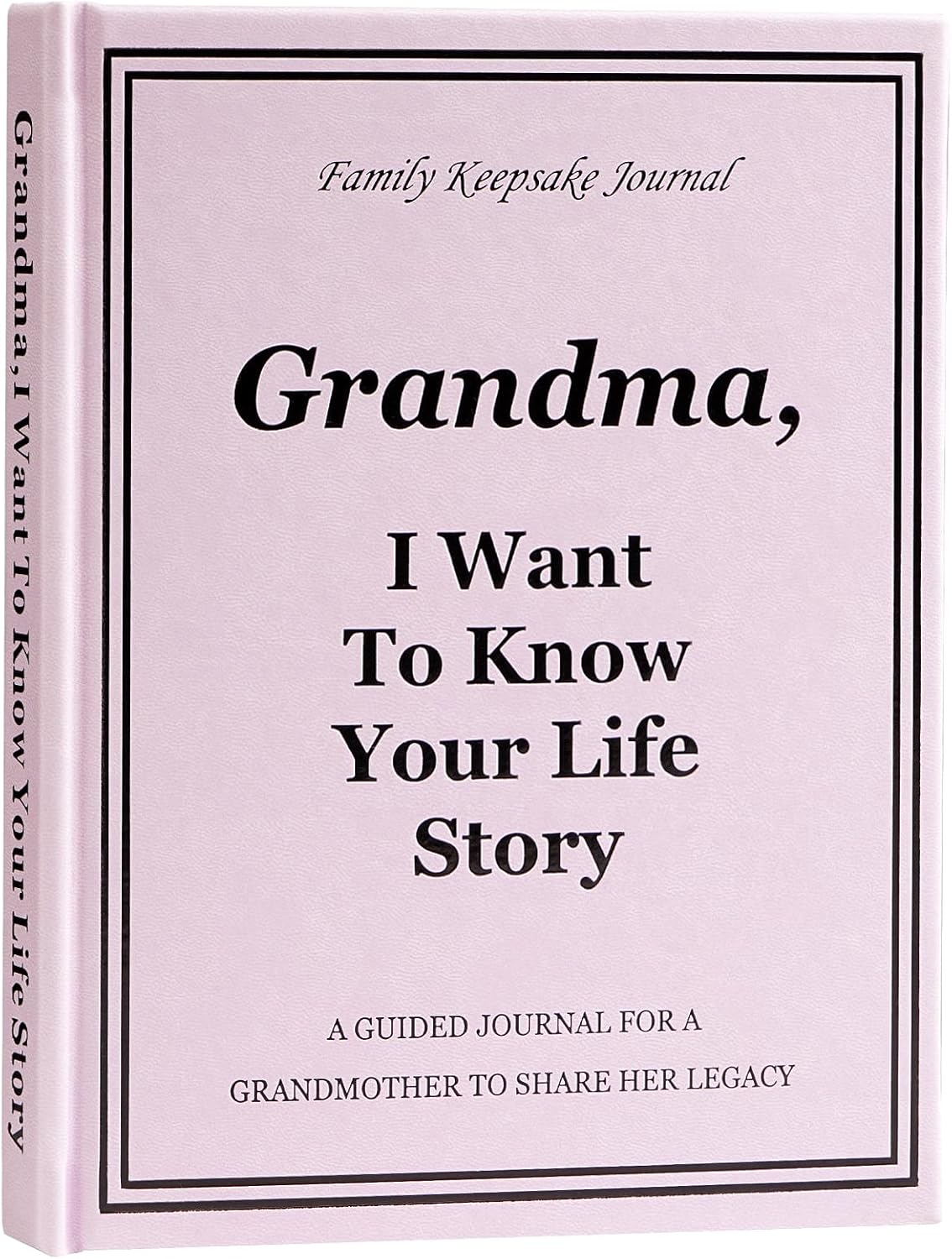 Grandma I Want to Know Your Life Story Journal, Leather Hardcover Book with 250+ Prompt Questions for Grandmother to Share Her Love and Memories, Christmas Gifts for Grandma Birthday Mother's Day