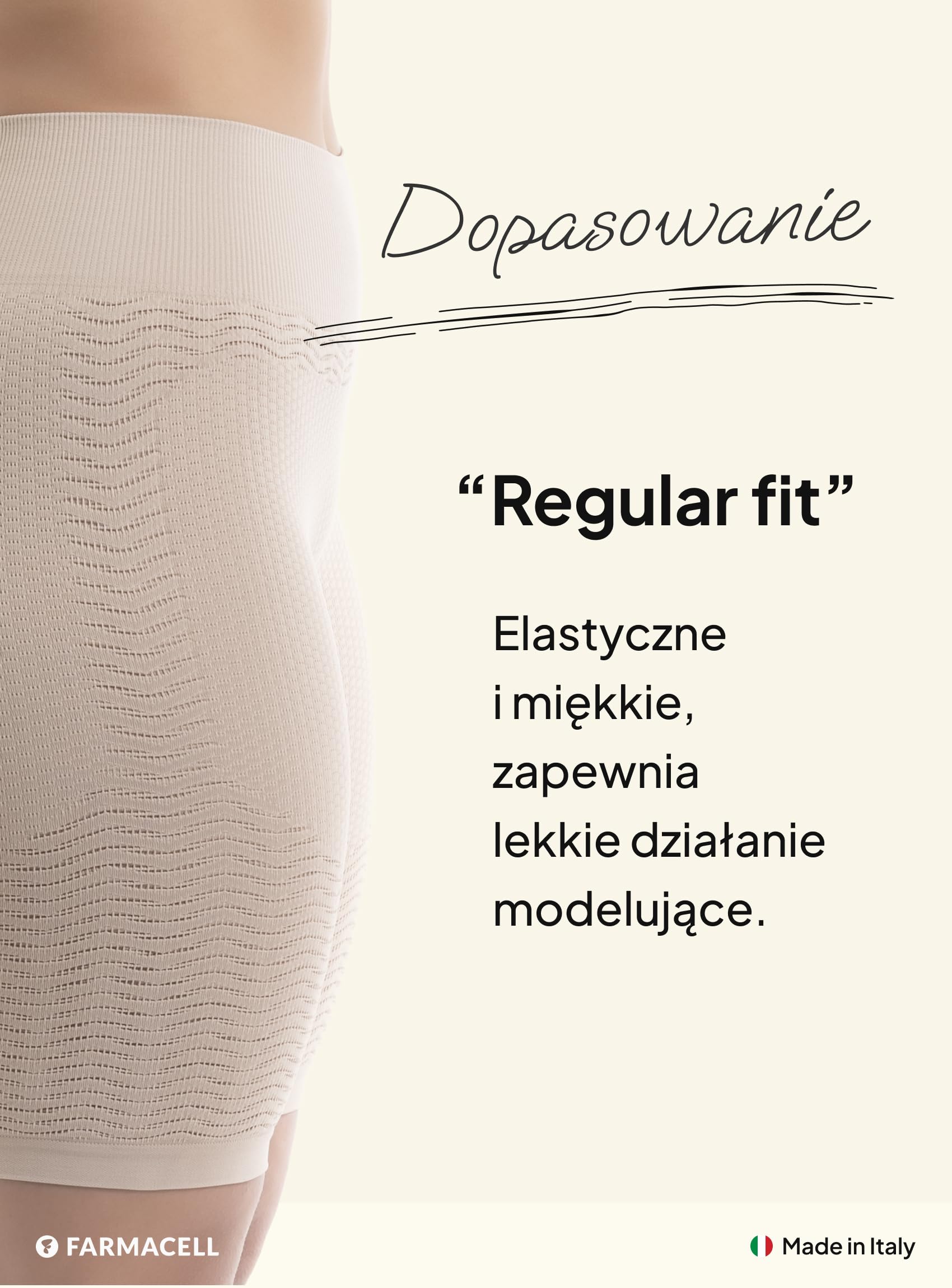 Farmacell Szorty Damskie Antycellulitowe 3D z Efektem FIR, Made in Italy, 1103
