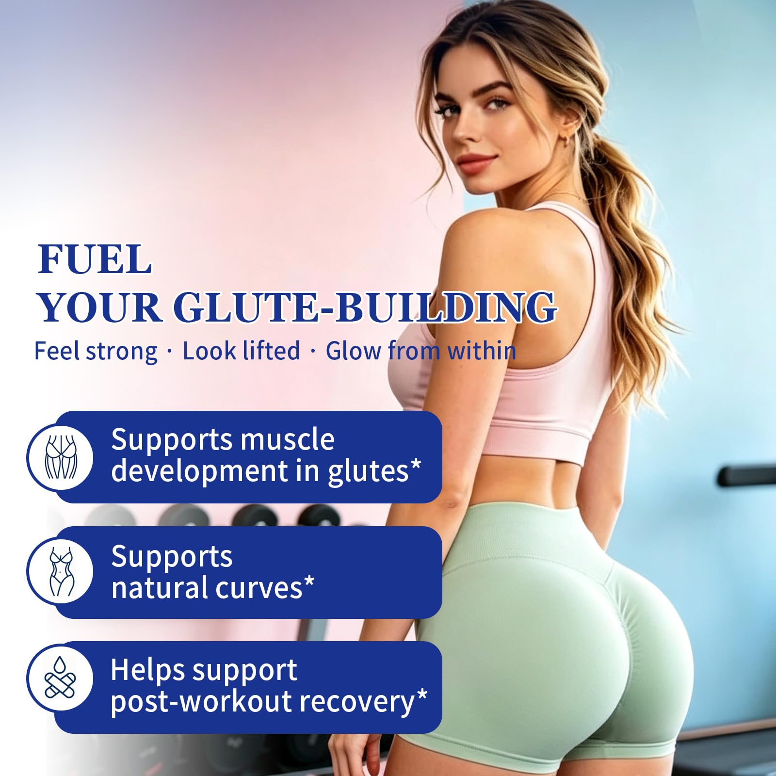 Creatine for Women, Creatine Monohydrate Gummies with Collagen, Calcium, Vitamin D3 for Booty, Energy & Strength, Watermelon Flavor, 100 Count — Amazon image 4
