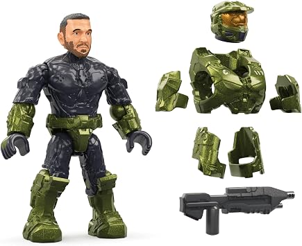 مجموعة ألعاب بناء المركبات من سلسلة Mega Halo، مركبة FLEETCOM Warthog ATV مع 469 قطعة، و5 شخصيات مجهرية، ومفصلية يمكن وضعها، للأطفال والمعجبين