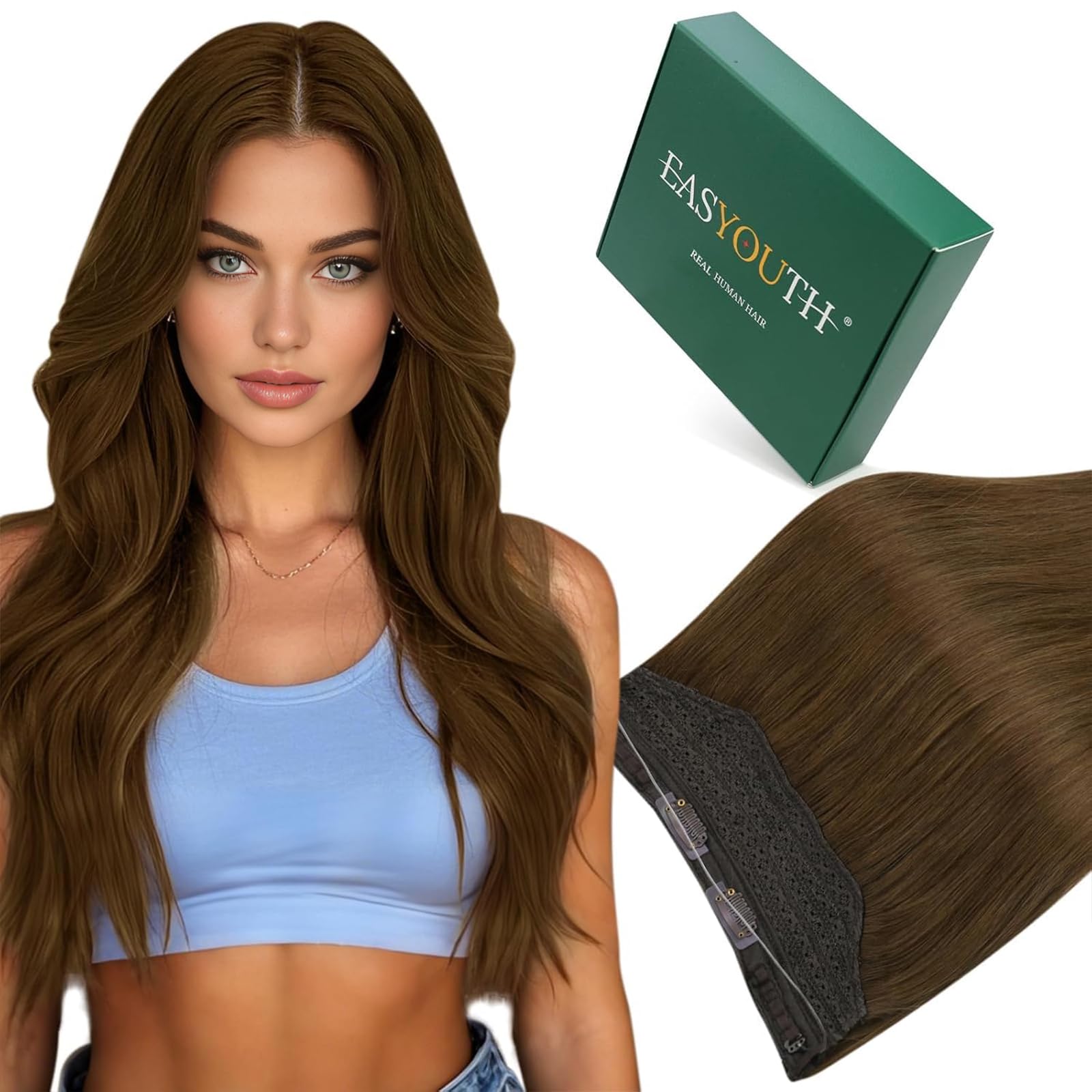 Easyouth Extension Echthaar Weiche Textur Extensions Remy Haar