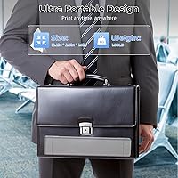 Vista 19 de Phomemo M08F - Impresoras portátiles inalámbricas para viajes, soporte de papel térmico de 8.5 x 11 pulgadas, impresora térmica Bluetooth compatible