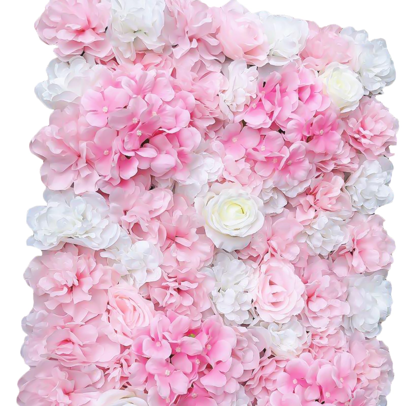 Blumenwandpaneel, 12 Stück Künstliche Rosenwand mit künstlichen Blumen, Blumenhintergrund Kunstblumen für Party Hochzeit Brautdusche