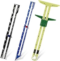 Zyghjort 5-in-1 T-Shaped Seam Guide Ruler & 3PCS Sewing Gauges with Sliding Markers - Precise Tools for Quilting, Knitting & Beginner Sewing