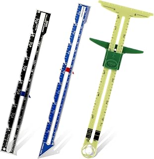 Zyghjort 5-in-1 T-Shaped Seam Guide Ruler & 3PCS Sewing Gauges with Sliding Markers - Precise Tools for Quilting, Knitting & Beginner Sewing