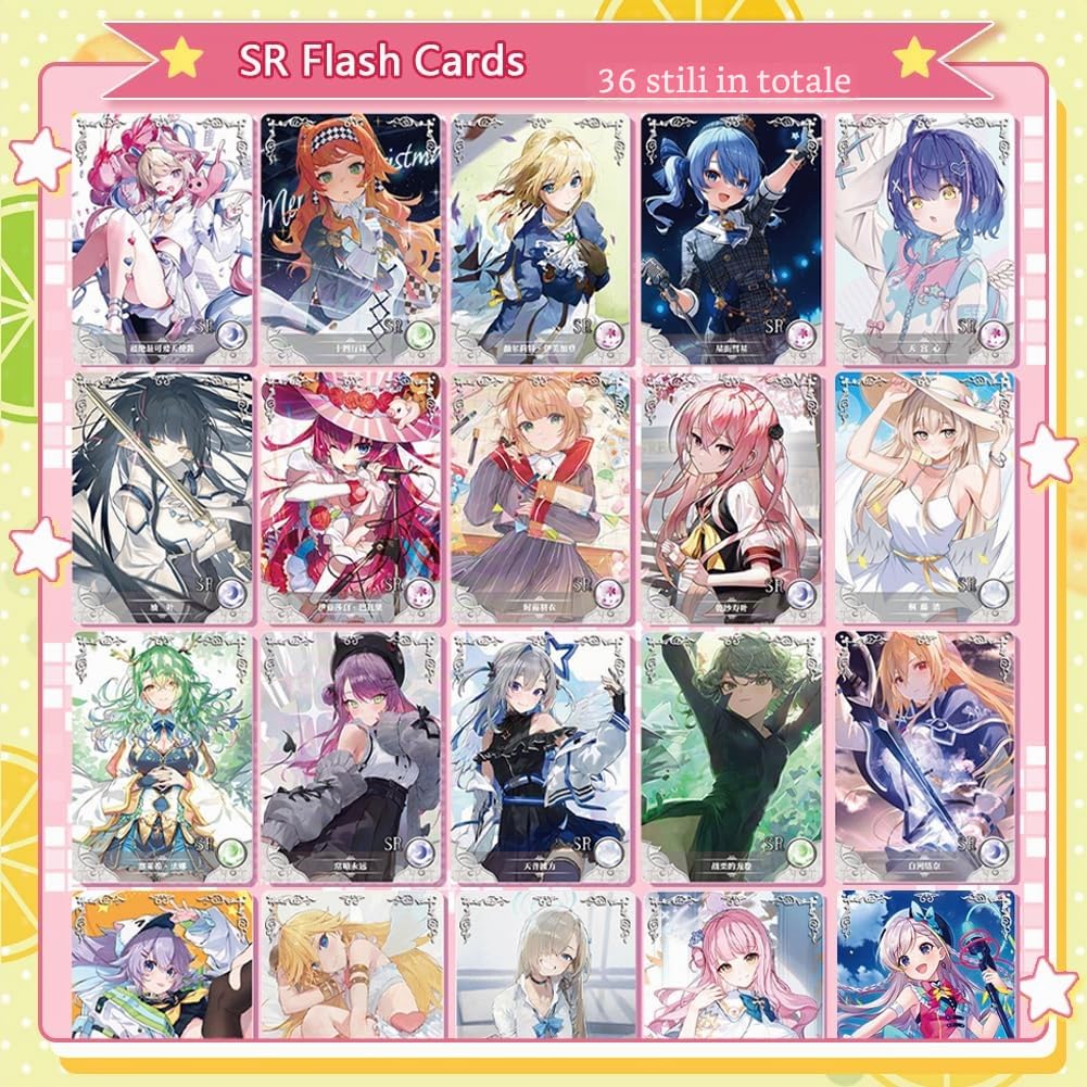 Goddess Story Waifu Cards 1YUAN14, Game Characters Erogenous Girl Goddess Cards - Scatola di carte collezionabili (1-14 FuGuang)