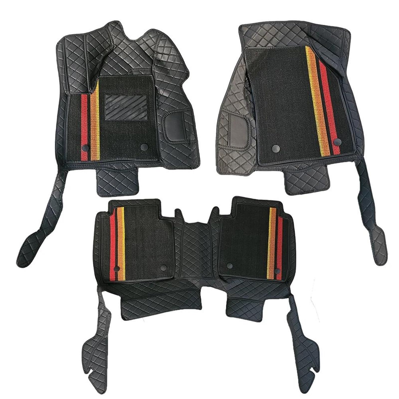 Tapis de sol voiture imperméable Ford Edge 2023-présent 7 places 2+3
