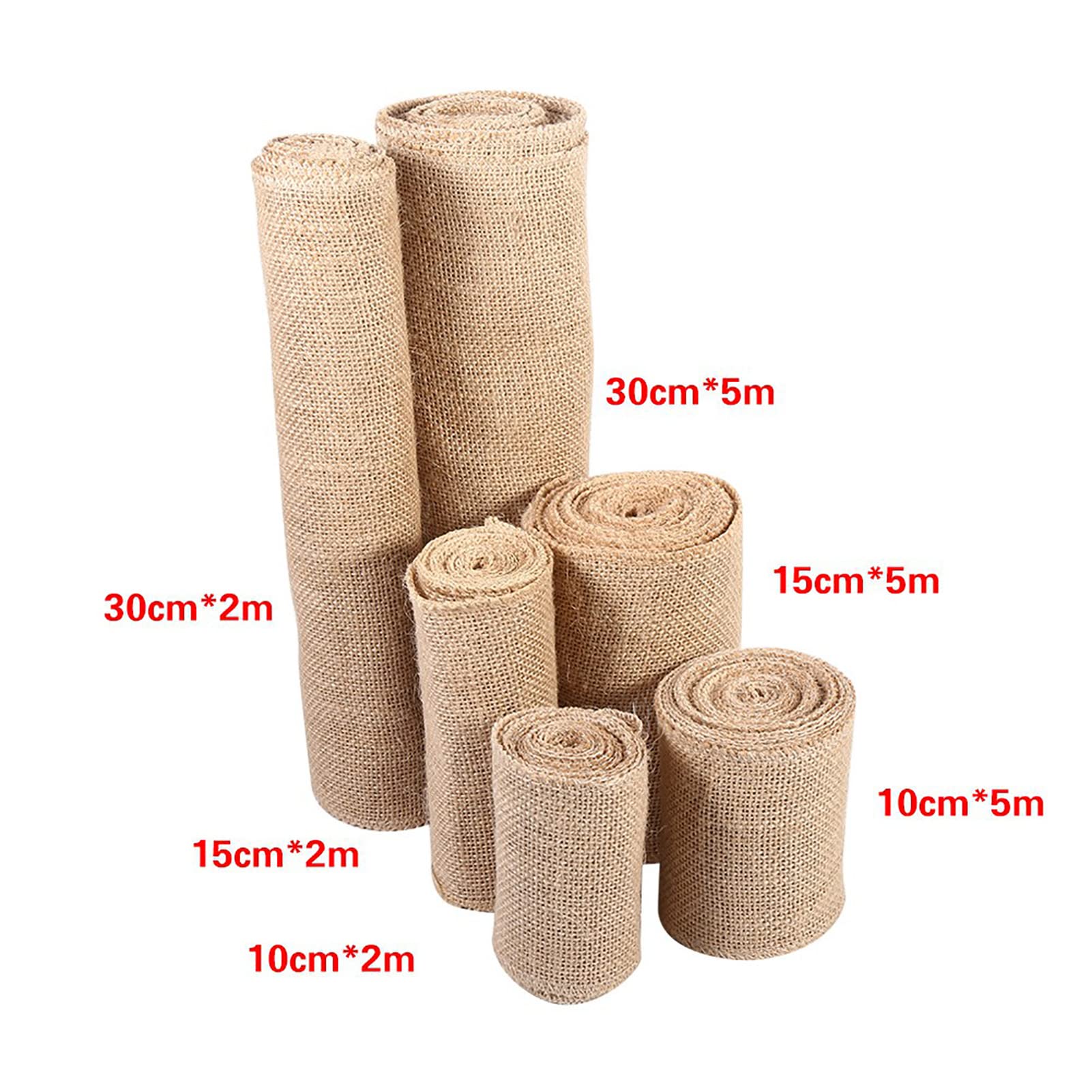 Creative Deco Jute Lint | Rol 10 cm Breed 10 m Lang | DIY Kunst & Handwerk Geschenkverpakking Ambachten | Natuurlijke Bruine Stof | Decoratieve Rustieke Boho Tafelloper | Bruiloft Partij