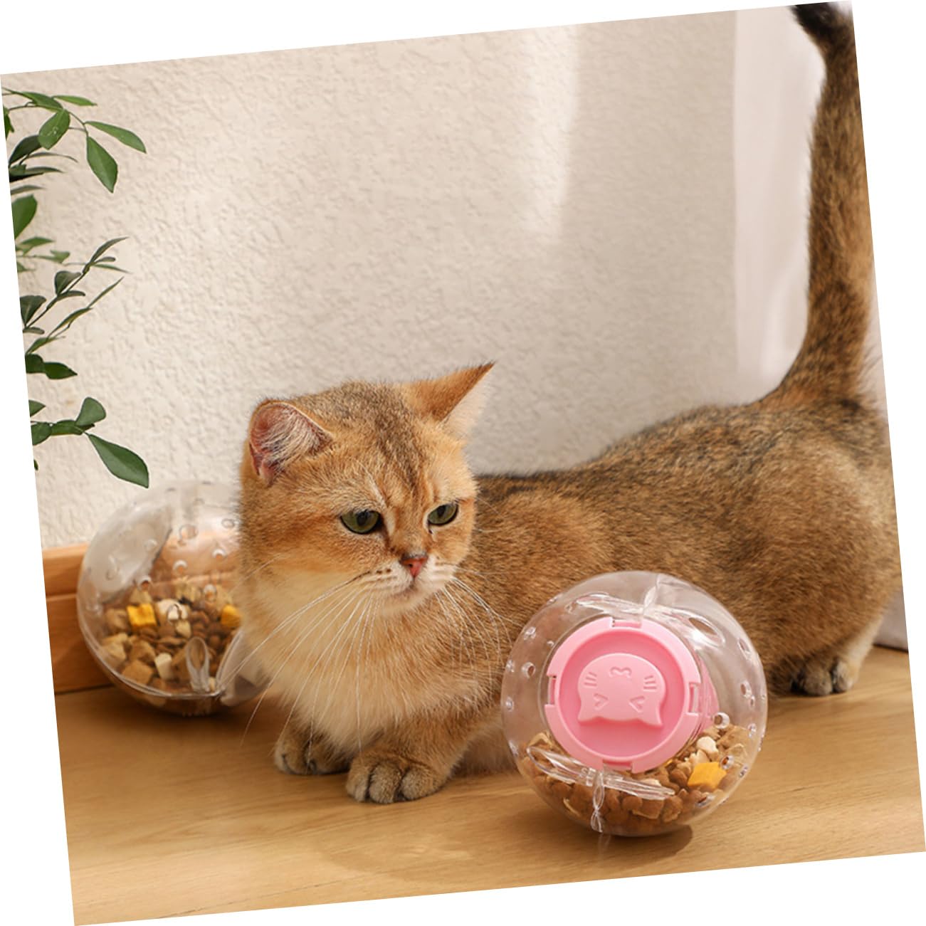 Giocattolo Dispenser di Cibo in Abs per Gatti e Cani 3 Pezzi per Giochi e Snack