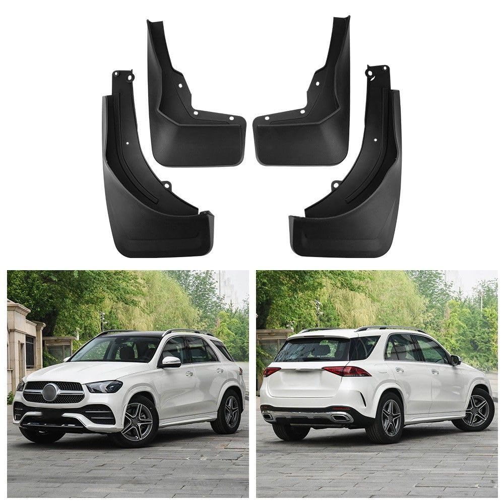 4 Stück Auto Schmutzfänger für Benz GLE 2020-2024, Vorne Hinten Kratzfest Spritzschutz Kotflügel Protection Zubehör