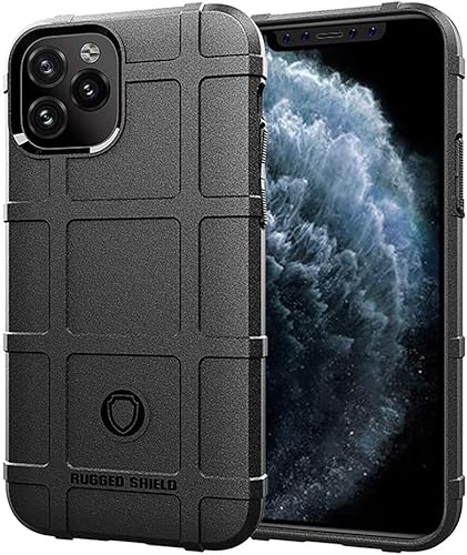 Miniatura 12 de Para iPhone 11 Caso, (Rugged Shield Series) TPU Funda Protectora Táctica Gruesa De Armadura Sólida Para iPhone 11 (6.1 Pulgadas) - Azul Marino Azul