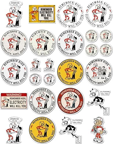 Miniatura 1 de Paquete de 20 calcomanías de Kilovatio, vinilo impermeable, estético, SUV, camión, colorido, portátil, bicicleta, parachoques, coche, equipaje,
