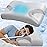 IKSTAR Cooling CPAP Pillow for Side Sleepers - Sleep Apnea Pillow for CPAP User - Reduce Air Leak/Hose Tangle/Mask Pressure - Memory Foam Neck Support Nasal Pillows Side/Back/Stomach Sleeper