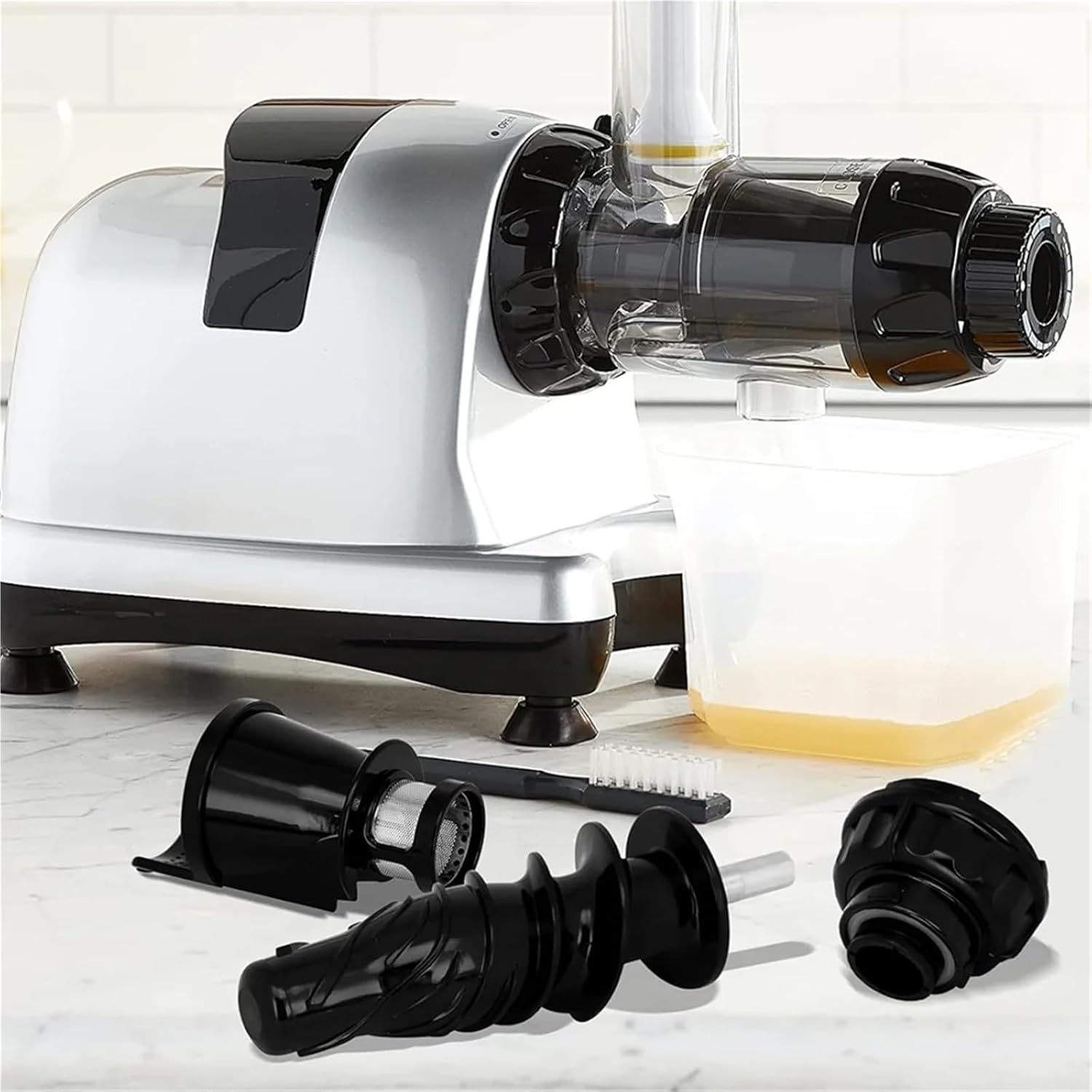 Compatible for Juicing Auger End Cap and Juice Screen Replacement for Juicer Models NC900HDC NC800HDS