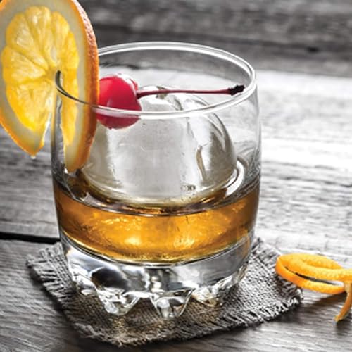 Miniatura 5 de Bandejas para cubitos de hielo (juego de 2), molde redondo para hacer bolas de hielo con tapa y bandeja cuadrada de esfera grande, moldes para