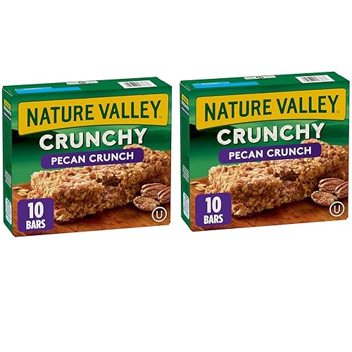 Nature Valley - Barras de granola crujientes y pecanas, 10 unidades, 7.4 onzas (paquete de 2) enviadas desde Canadá