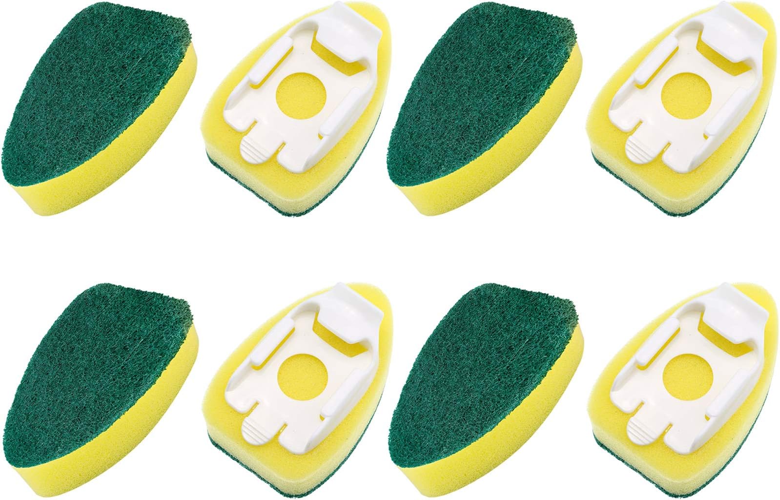 8 Pack Dish Wand Sponge Refills Heads Brush Replacement Sponge Refill Sponge Pads for Kitchen Room Cleaning Supplies