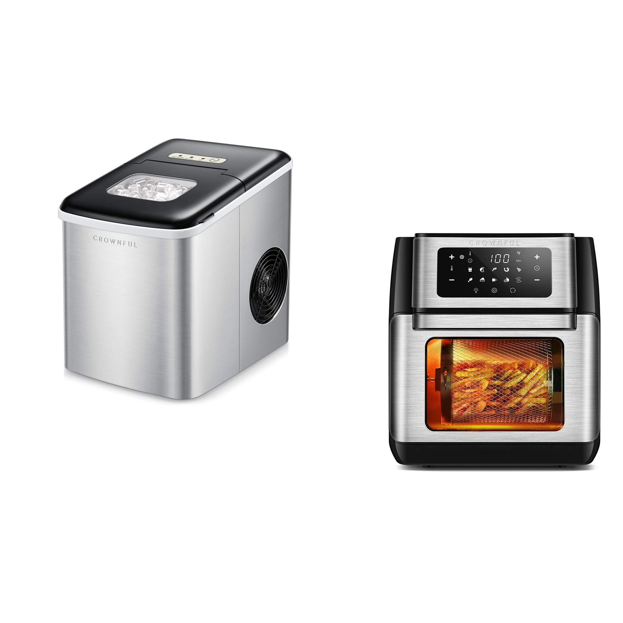 Amazon.com: CROWNFUL 9-in-1 Air Fryer Toaster Oven and Ice Maker