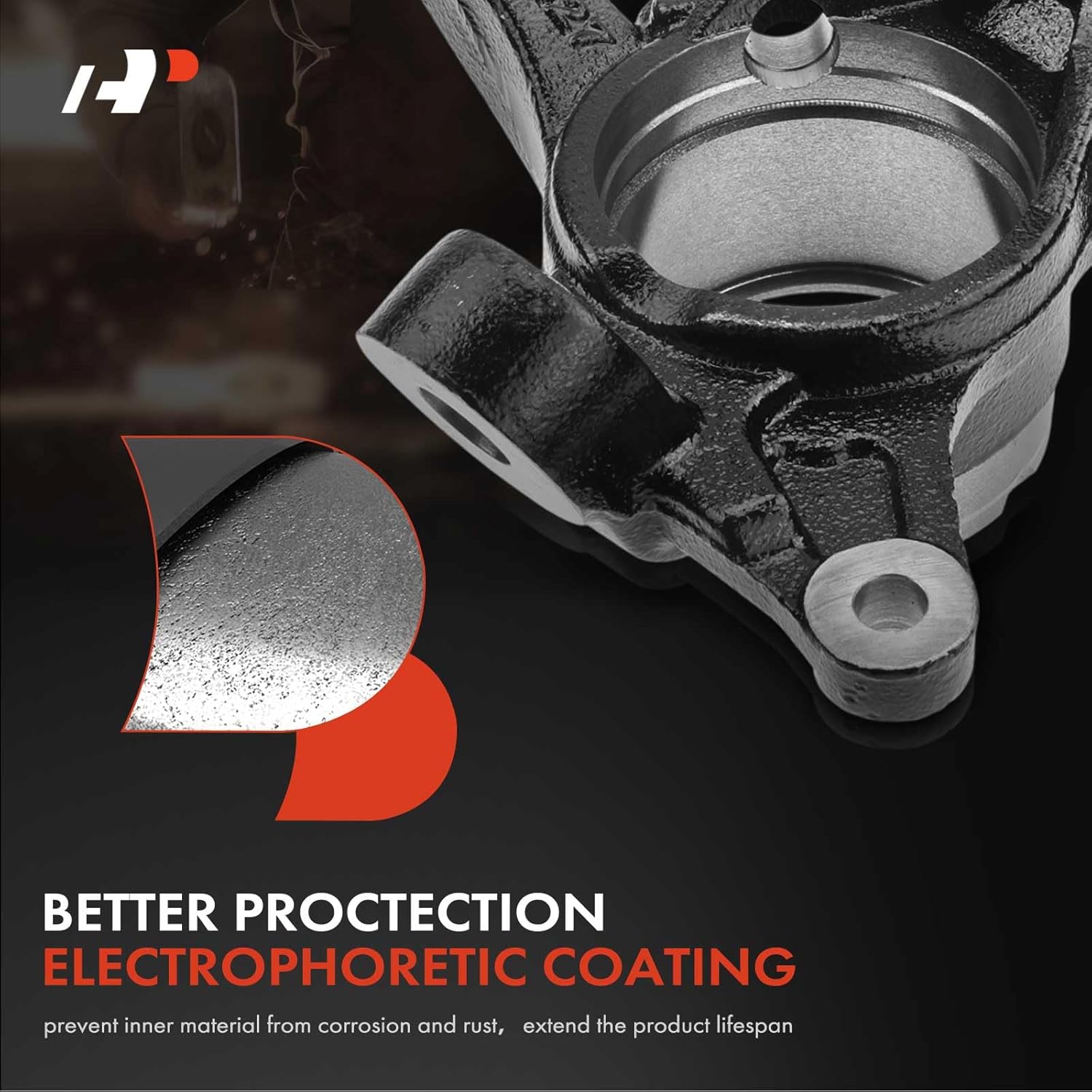 A-Premium Front Left Suspension Steering Knuckle Compatible with Lexus NX200t 2015-2017, NX300 2018-2020, NX300h 2015-2020 & Toyota Highlander 2001-2003, Driver Side