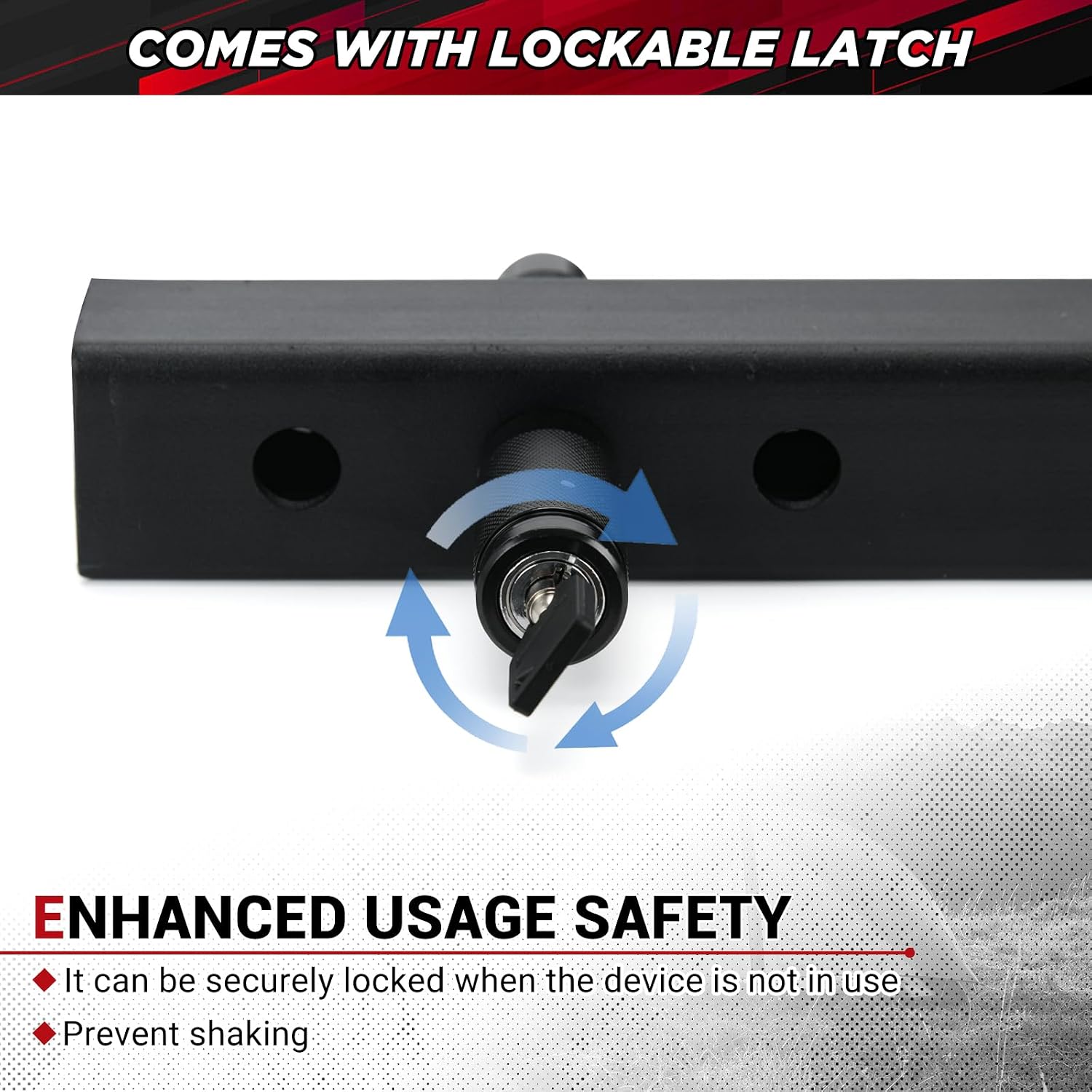 PTNHZ Swing Away Hitch Adapter 90-Degree Swing Arm Fits 2-Inch Receiver 400 lbs Load Capacity Hitch Mounted Bike Rack Extension Attachment Used for Cars, Trucks, Vans (Passenger Side)