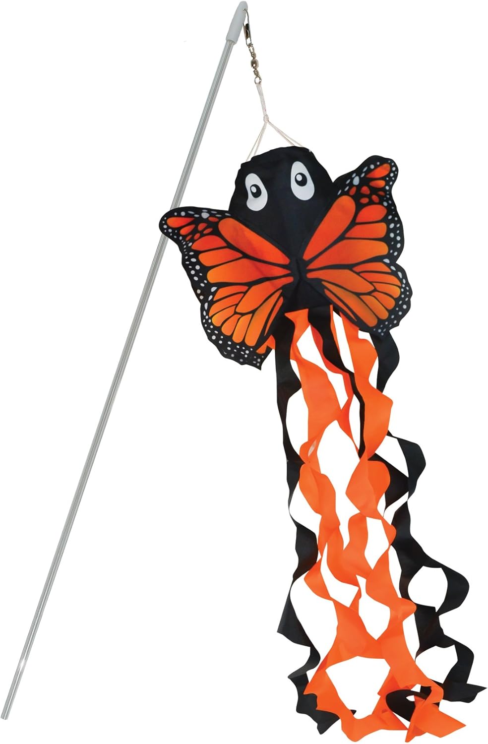 In the Breeze 5033 Hand-Held Shatter-Proof Wand Or Flower Pot Décor, 16, Monarch Butterfly