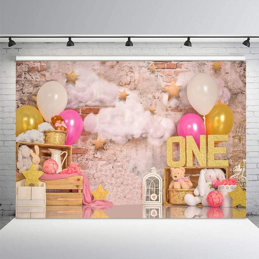 Girl First Birthday Party Background