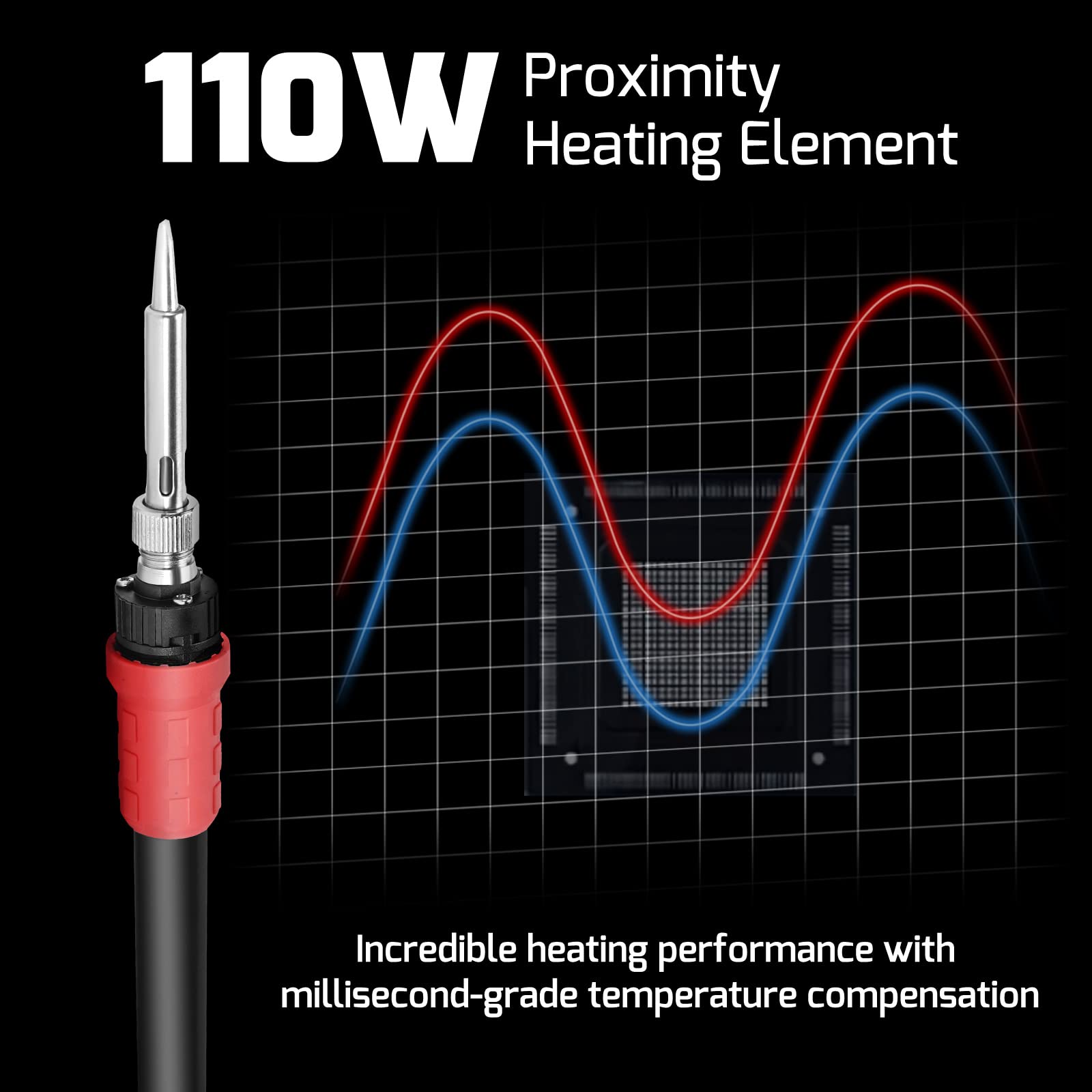 WEP 926LED Soldering Station Kit - 110W, 5 Tips -4