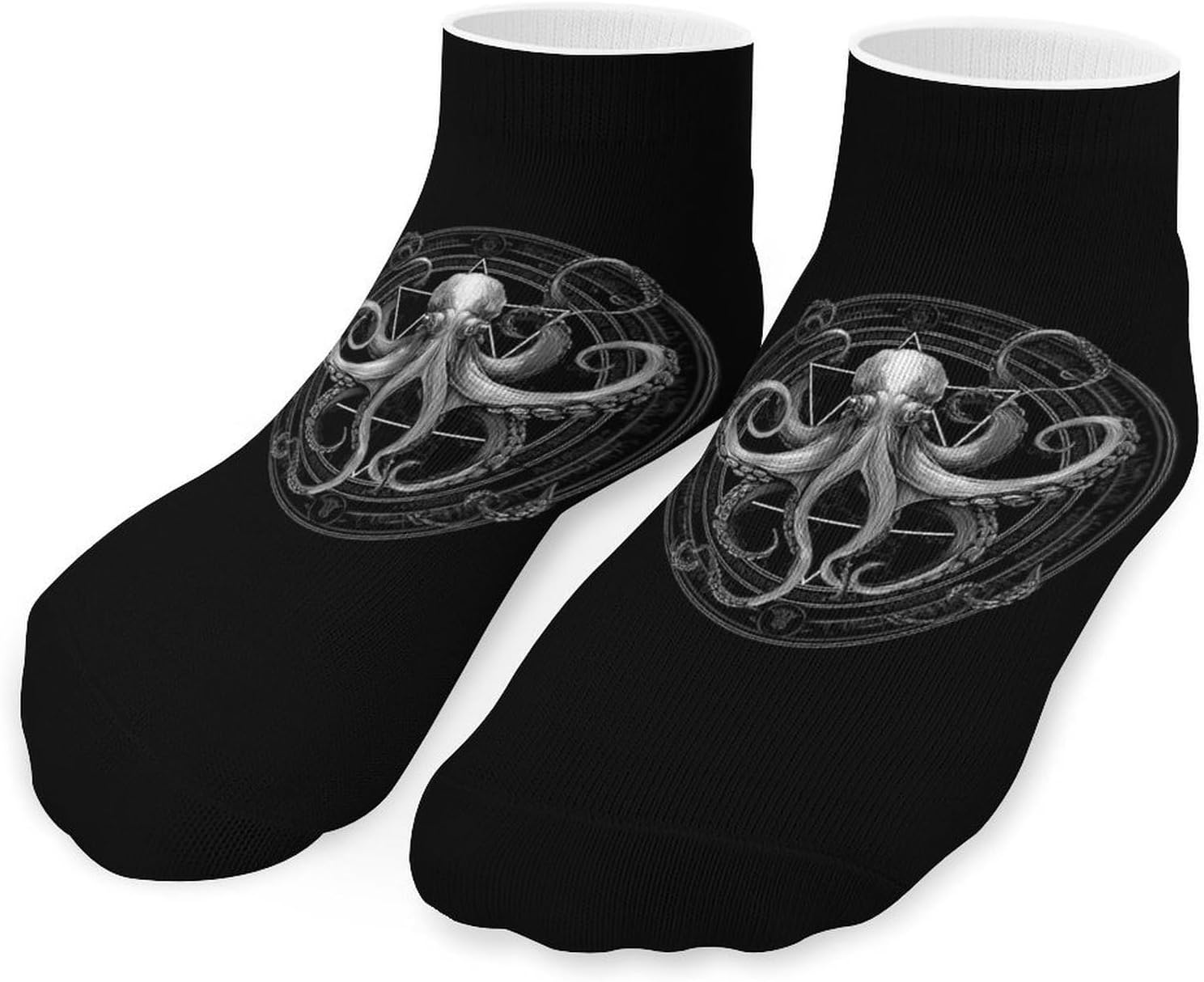 Magic Octopus Socks for Men Women 5 Pairs Ankle Socks