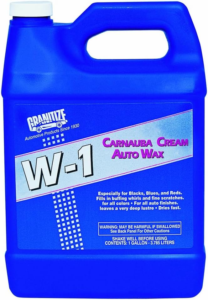 Granitize W-1 Auto Carnauba Cream Wax with Silicone - 1 Gallon