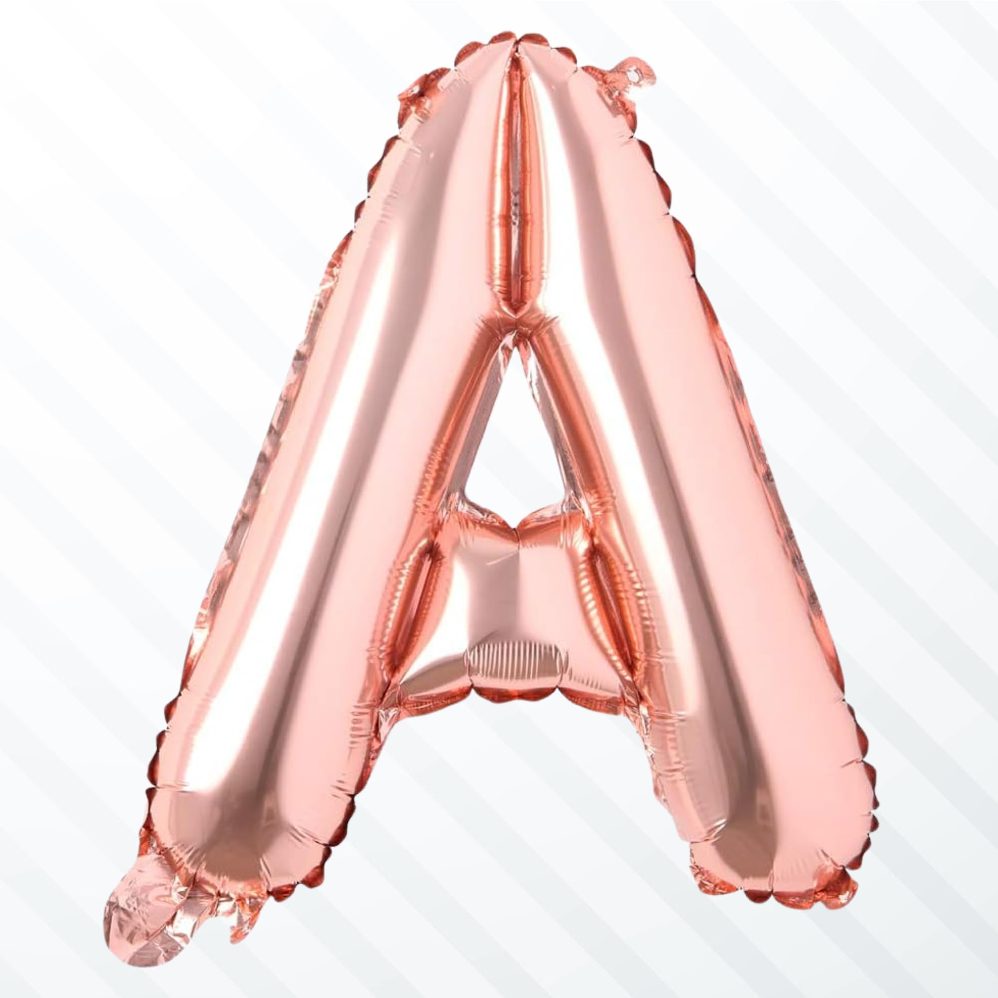 Flyloons Rose Gold A Alphabets Letter Foil Balloons Perfect for Birthday Decoration Items, Anniversary, Bachelorette, Wedding, Farewell Create Your Own Custom Phrase and Name-image-47